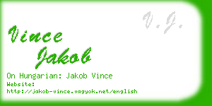 vince jakob business card